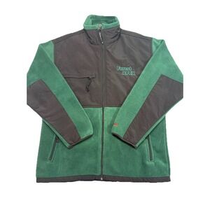 Charles River Apparel Forest Apex Green‎ Fleece Jacket Size Small Full Zip